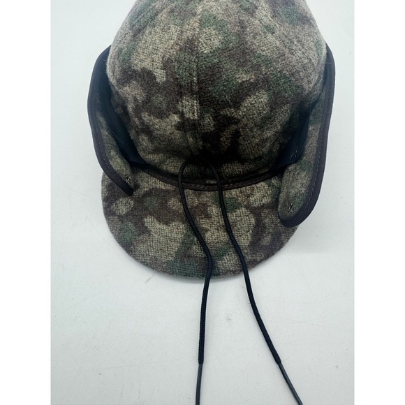 Stormy Kromer Wool Blend Camo Trapper Hat Size 6 3/4 Ear Flaps - Picture 6 of 10